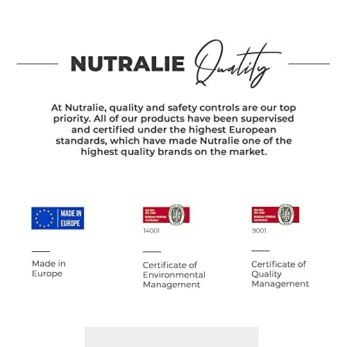 Nutralie quality certifications and standards